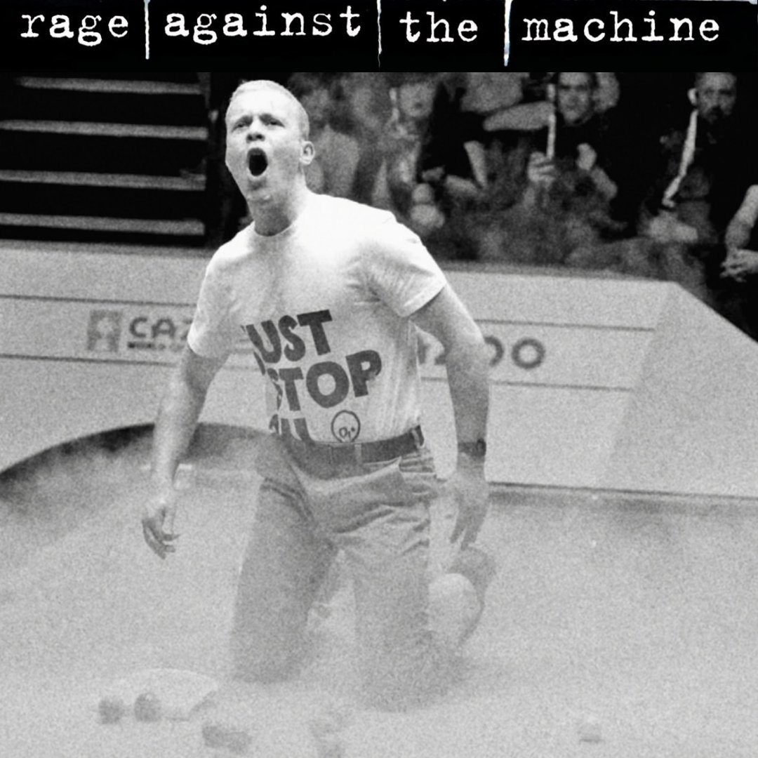 Iconic album cover from <a href="/RATMofficial/">Rage Against The Machine</a>