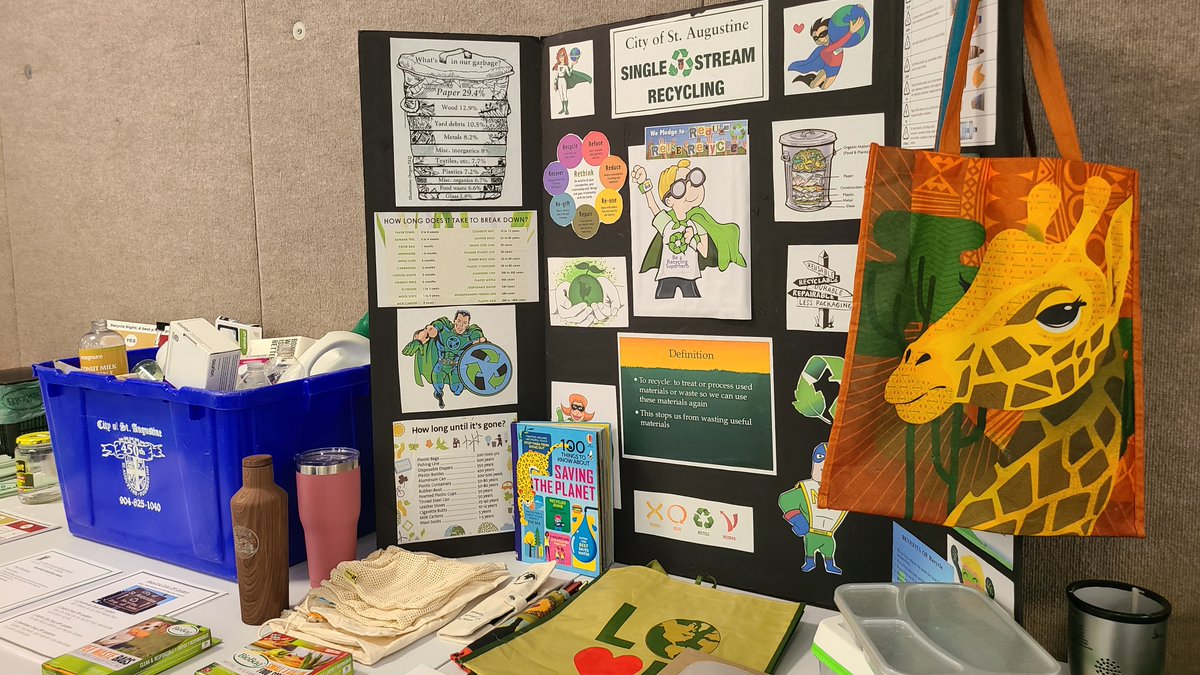 CityStAug's tweet photo. Earlier this week, #CityStAug held its first annual Earth Week workshops! The Utilities Department discussed sustainability, @sjrwmd reviewed water conservation, & St. Johns County Master Gardeners explained composting. Thank you to all who attended! #EnvironmentalAwarenessWeek https://t.co/is9b4AF8U8