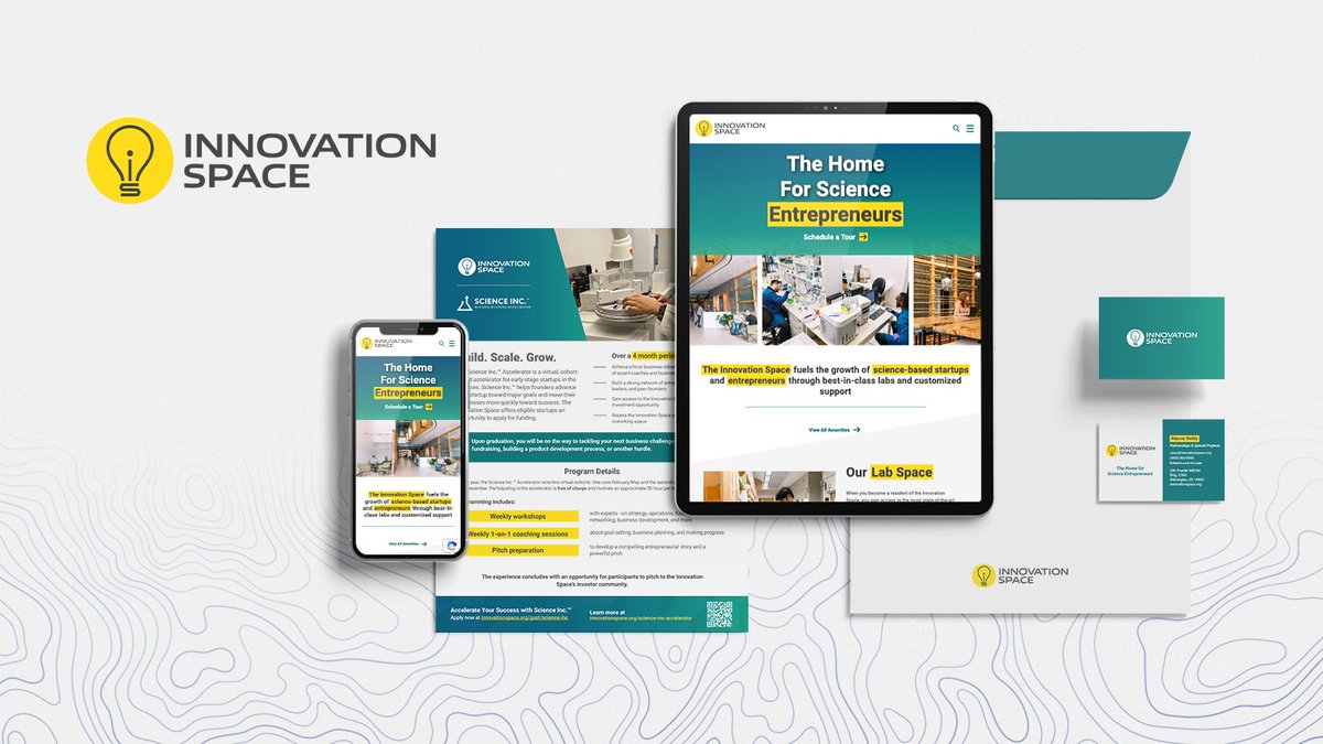 Innovation Space, a company home to several science-based startups, is working with First Ascent to help illustrate the amazing things they do! Focusing on brand &amp; identity to search, display, and geofenced advertising, our team also built a new website! innovationspace.org