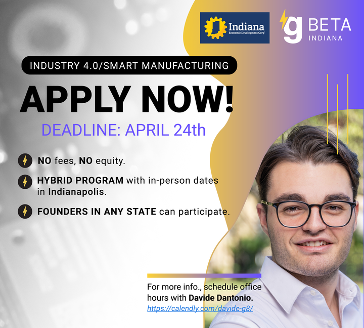 gener8tor's tweet photo. 📣 Calling Founders advancing Industry 4.0   

⭐️ Totally FREE (no equity) program! ⭐️ 

We're looking for early-stage startups to apply: https://t.co/aJD4YTYmmI

#smartmanufacturing #hightech #robotics #iot #employeeproductivity #productionanalytics

@Indiana_EDC https://t.co/ty4pUCmbA5