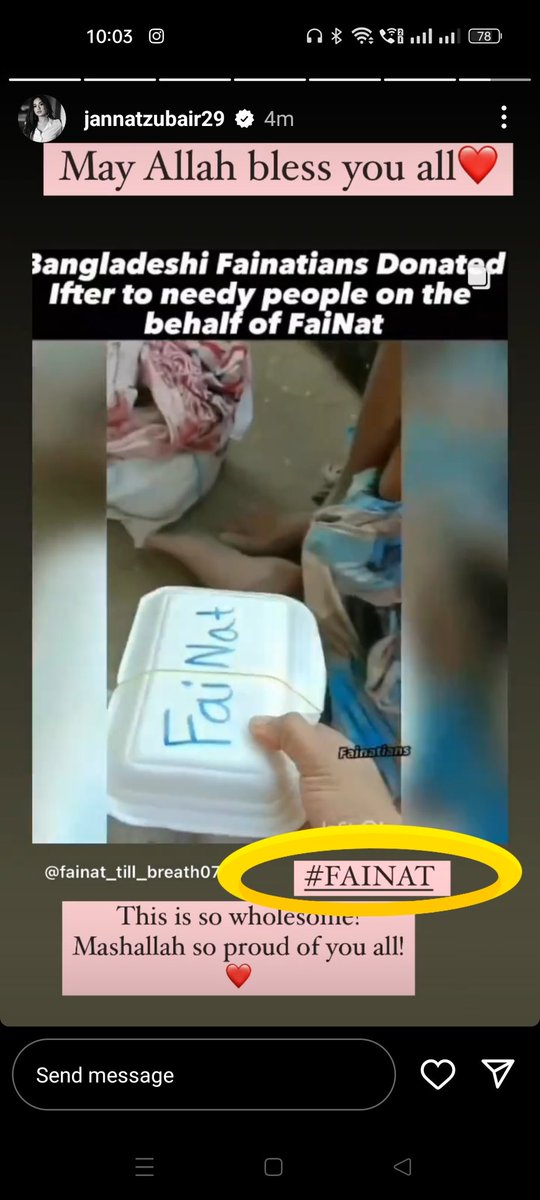disha_patel2907's tweet photo. Koi batao yeh sapna hai ya hakikat?????
.
She herself used #FaiNat 😵😭😭😭
.
Damnnnnnnn 
Got the goosebumps 😭
.
#FaisalShaikh #JannatZubair https://t.co/9ctgLWAoti
