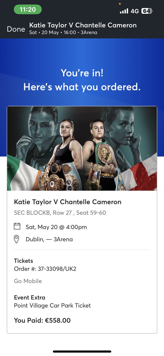 PaddyScanlon's tweet photo. @clairemcgann123 €258 tickets appeared today🙌🏻 https://t.co/F16mePEpsx