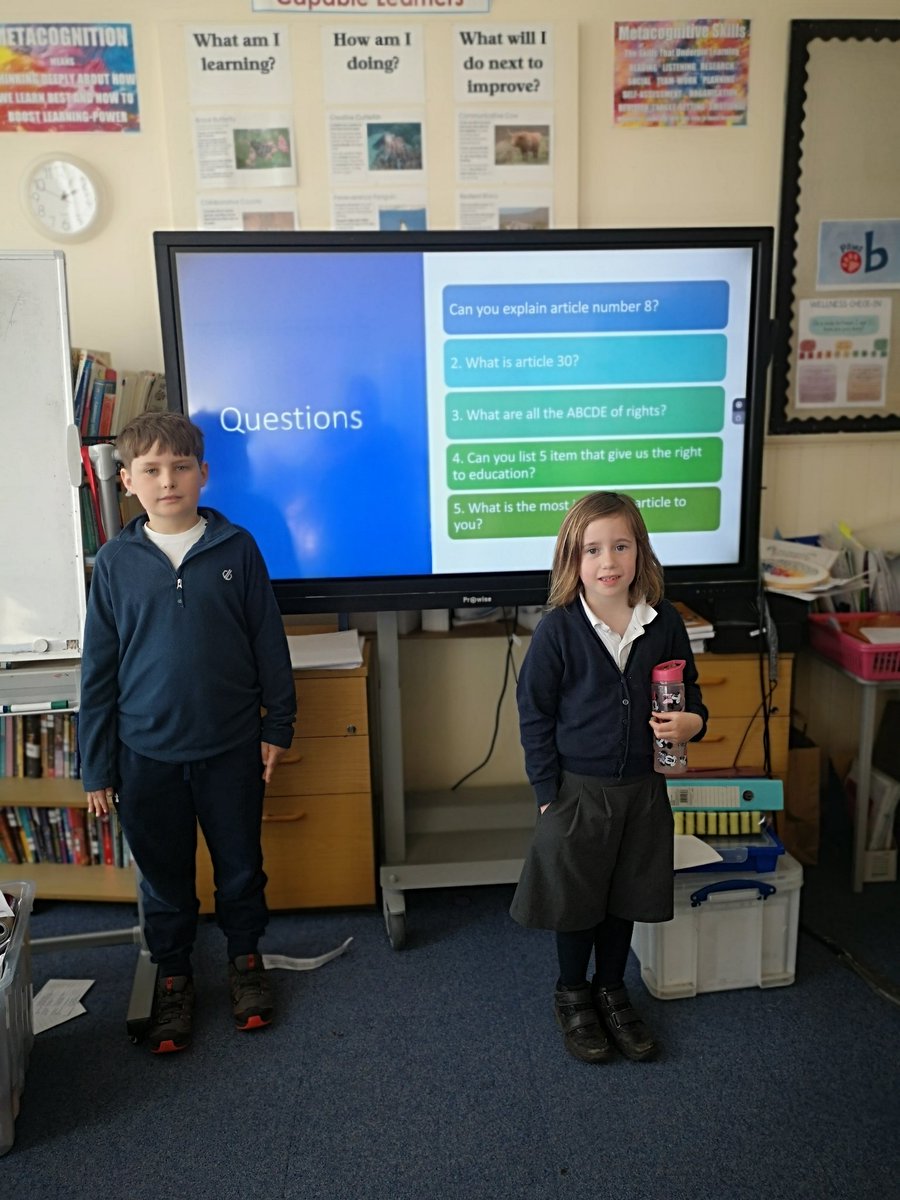 AuchterhousePS's tweet photo. Fantastic to watch the older children work with the younger children to create and lead a UNCRC quiz of the week.  @UNICEF
#everyonemustknowchildrensrights 
#aimsofeducation 
#teamauchterhouselearningtogether https://t.co/QckZAQJiKK