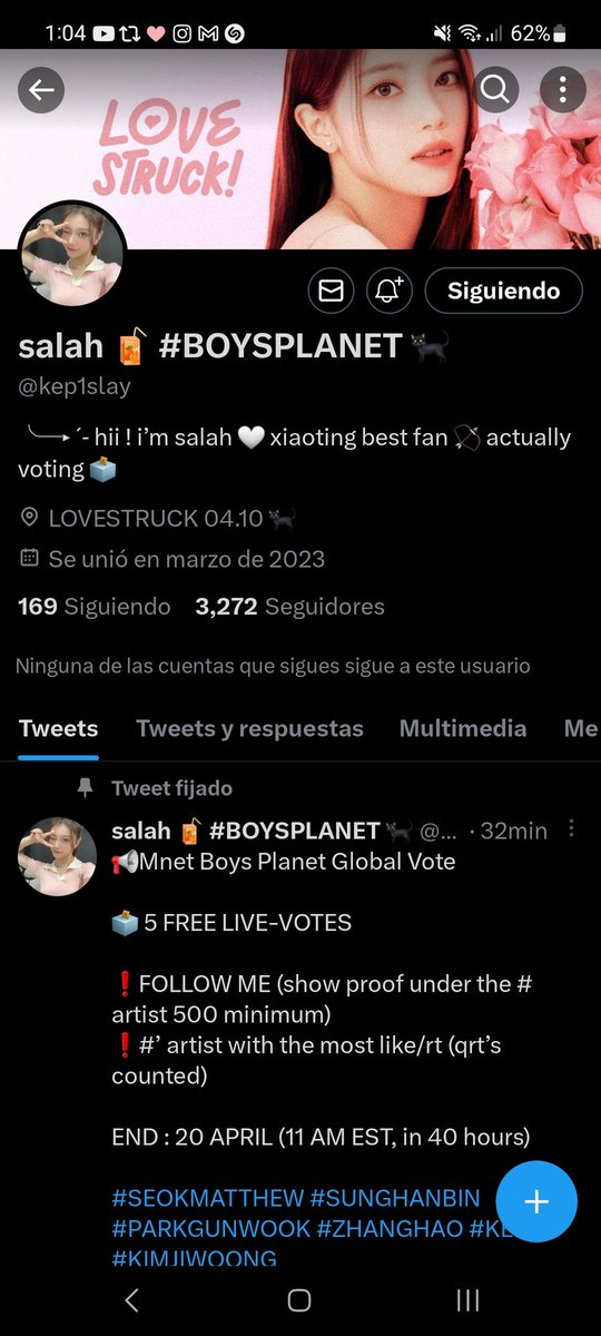 ME CAMBIE DE CUENTA @CH4NGMINLOV tweet media