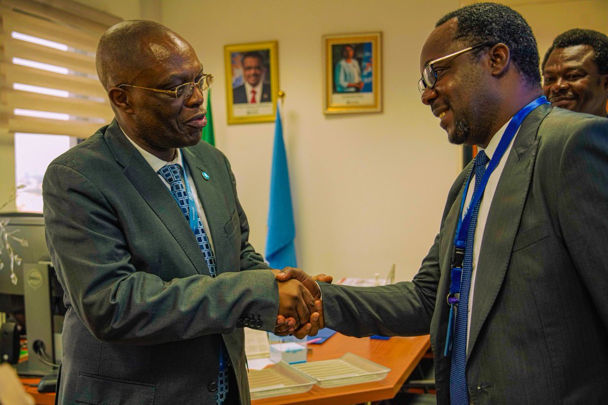 WMulombo's tweet photo. Thank you my brother Dr Prosper-Ohayagha Success Honorable Commissioner for Health Imo State and your team for your visit on the occasion of #WHO75. @WHONigeria looks forward to pursuing the good partnership for better health for all citizens in the State https://t.co/oWv1hvEHFN