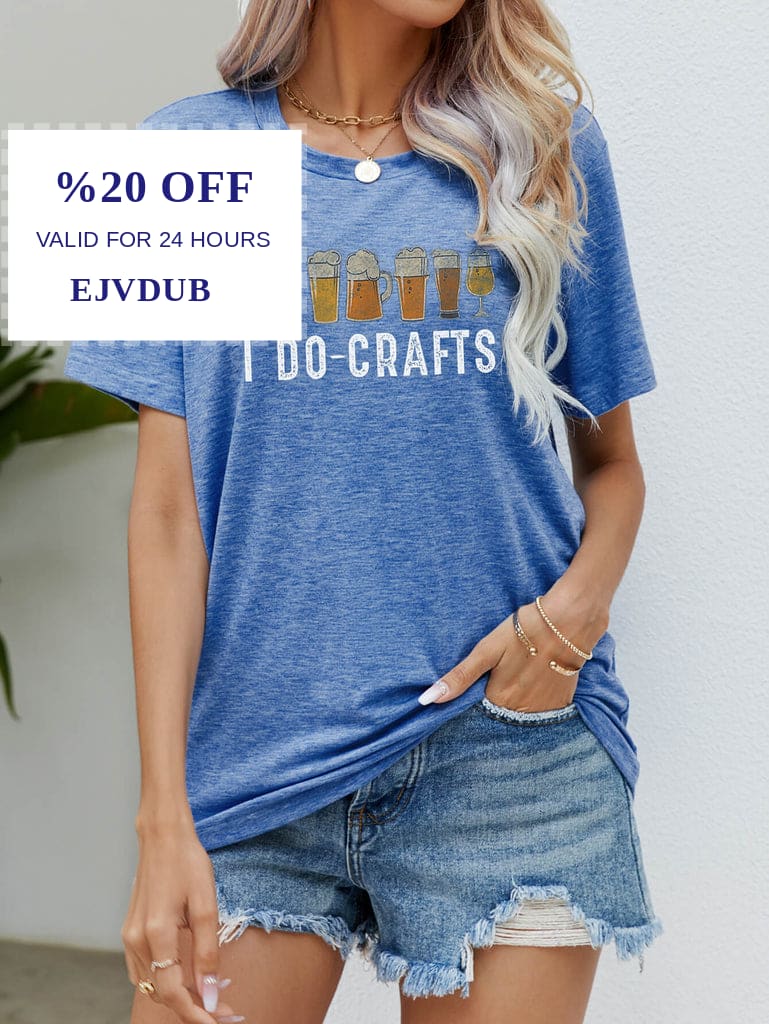 LAGCoffe's tweet photo. Check out this product 😍 I DO CRAFTS Round Neck T-Shirt 😍 
by Trendsi starting at $30.99. 
Shop now 👉👉 https://t.co/vV9AXNRzdX https://t.co/jkIXjIzBoe