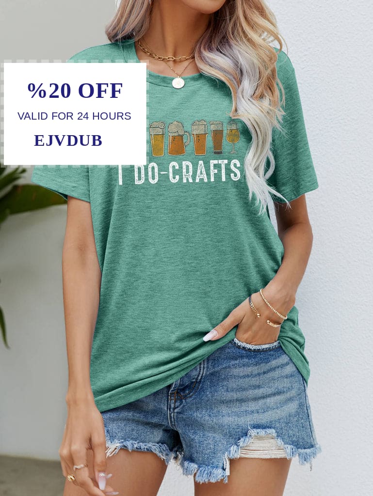 LAGCoffe's tweet photo. Check out this product 😍 I DO CRAFTS Round Neck T-Shirt 😍 
by Trendsi starting at $30.99. 
Shop now 👉👉 https://t.co/vV9AXNRzdX https://t.co/jkIXjIzBoe
