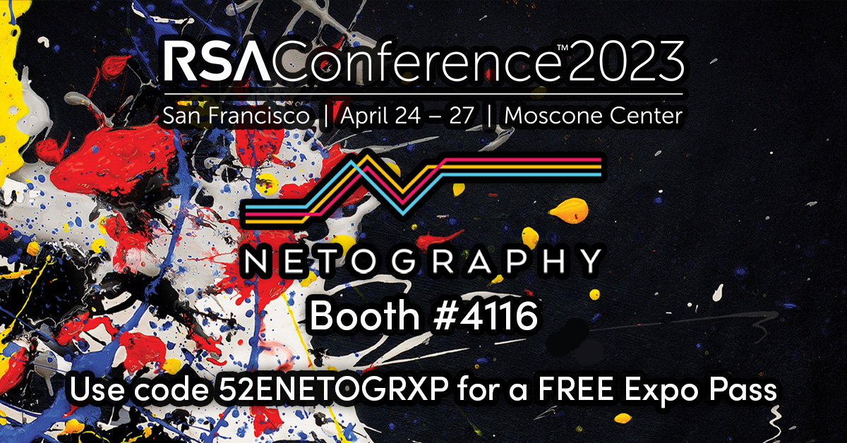 netography's tweet photo. We are one week from #RSAC and we can’t wait to see you there! Meet us at Booth #4116 in South Hall. Check out all the cool things are doing for the #AtomizedNetwork and how we can help your organization gain visibility and control. Read our blog for more:
https://t.co/VkPHQ14SLR https://t.co/DFtK1pRlZl