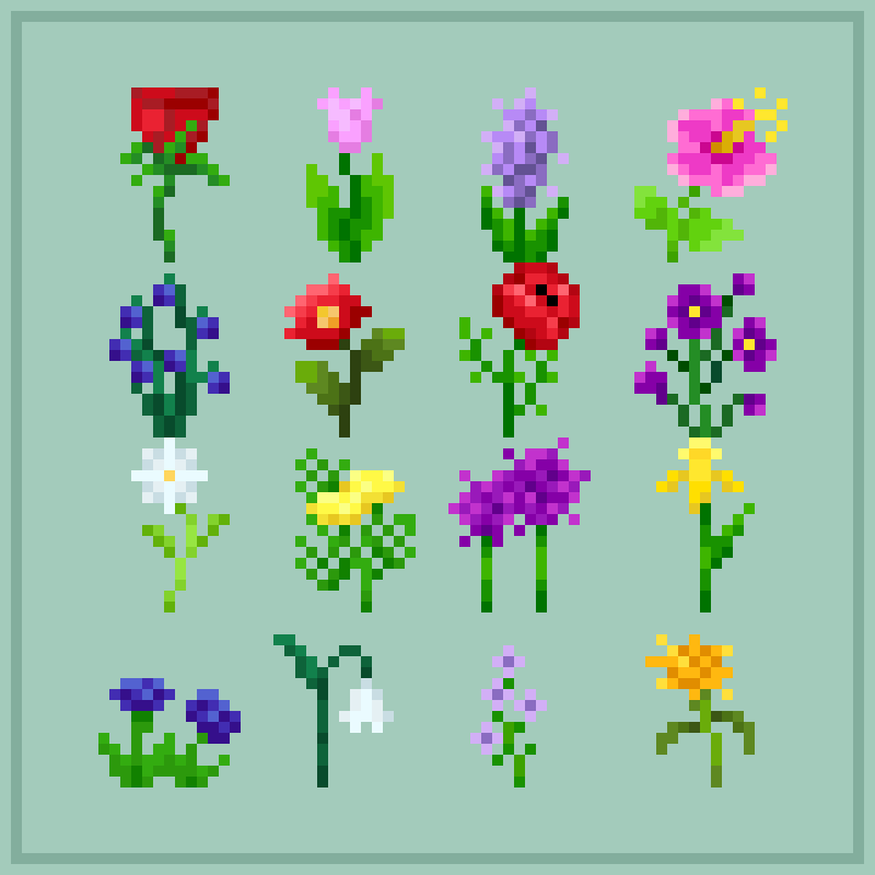 Some flowers I recently created c:
#pixelart #pixel #pixelartist