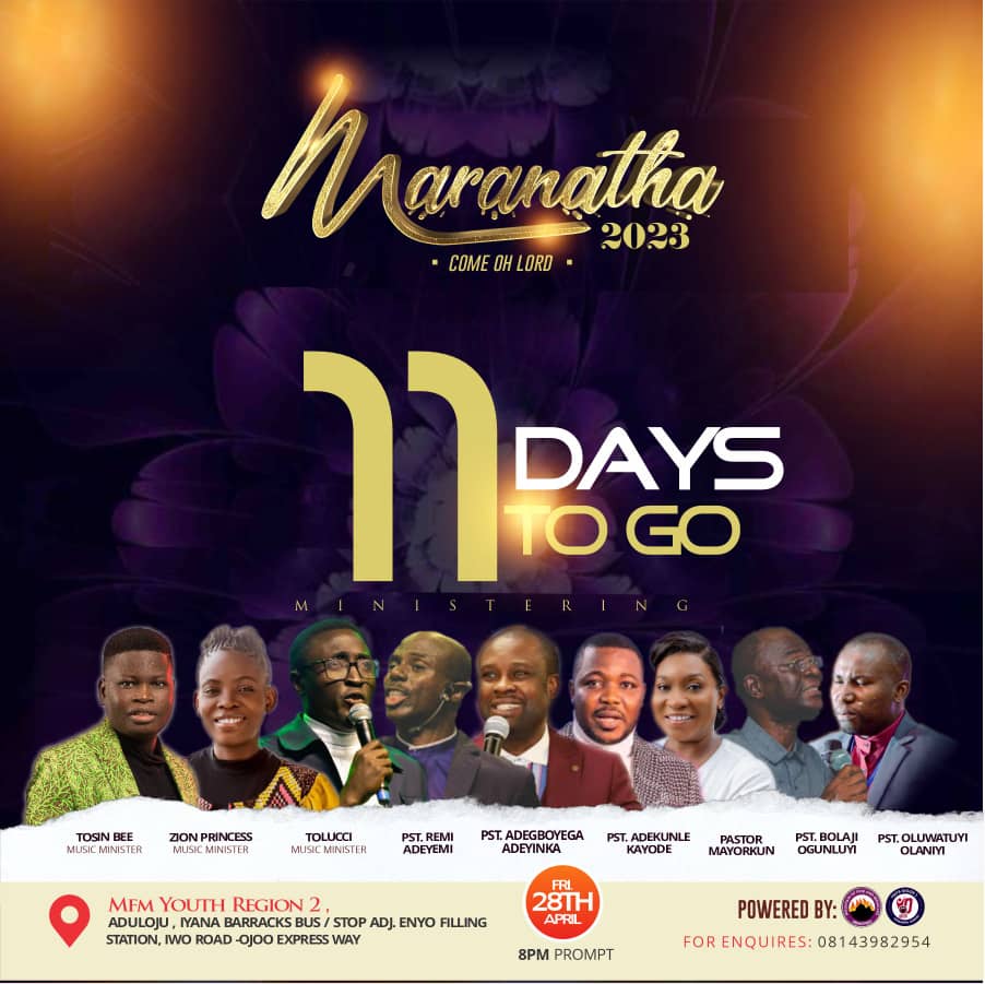 Still on #Countdown #Maranatha2023