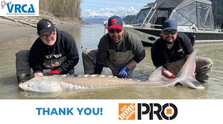 What a catch! Last week was the perfect day out on the Fraser River for some stunning shots at catching these beautiful prehistoric fish. Thank you to all of our attendees, and a special thank you to our Lunch Sponsor <a href="/HomeDepot/">The Home Depot</a> for keeping us all fueled for the day!