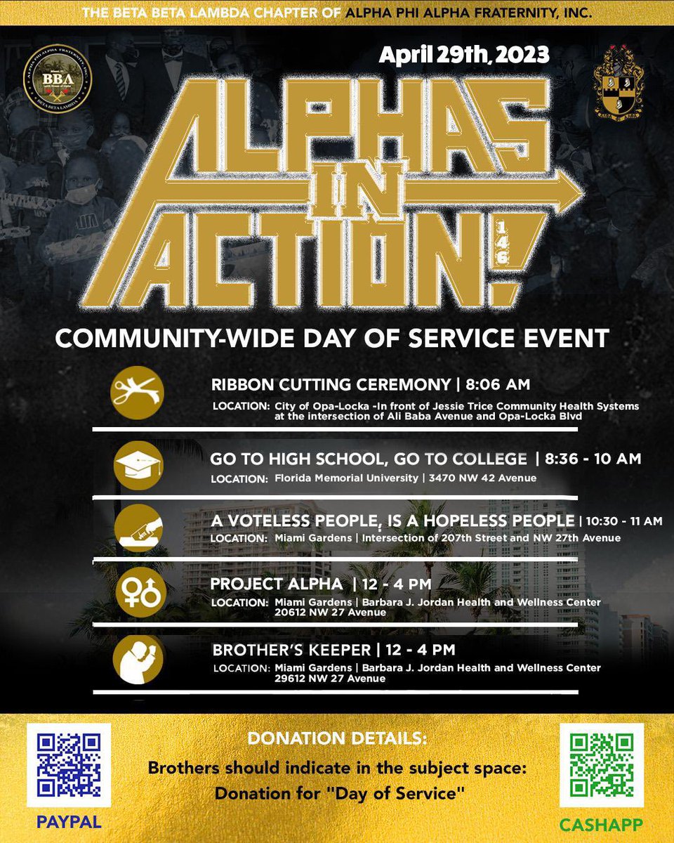 UnderKonstrukt's tweet photo. Join the Beta Beta Lambda chapter of Alpha Phi Alpha Fraternity Inc for our 2nd Annual Day of Service event! https://t.co/zClpwZJMkv