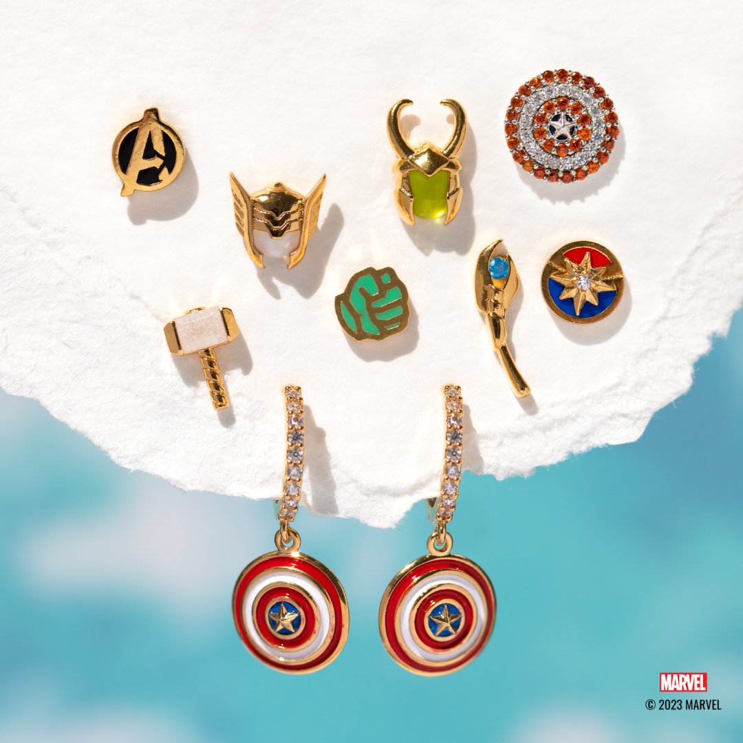 shopgirlscrew's tweet photo. Earth’s Mightiest Heroes are here! Shop ALL NEW Marvel x Girls Crew Avengers 💥

#Marvel #Avengers #MarvelxGirlsCrew #Marveljewelry #styledbymarvel #CaptainAmerica #CaptainMarvel #Loki #Thor https://t.co/g6YGFjr17Y
