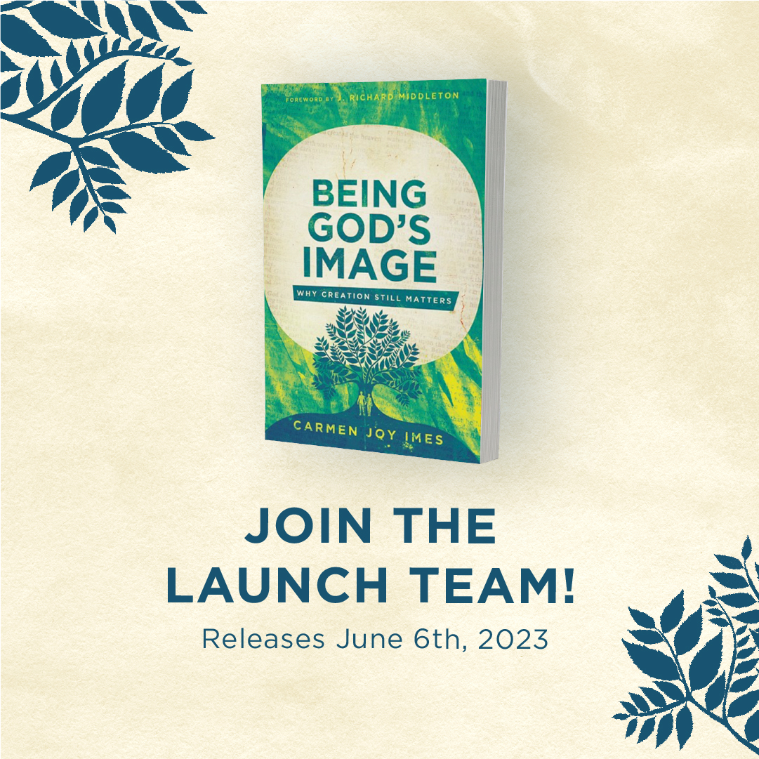 carmenjoyimes's tweet image. Wanna be part of the launch team for 'Being God's Image'? We'll get to hang out in live book discussions and you'll get an early digital copy of the book from @ivpacademic.

Sign up here:

bit.ly/beinggodsimage

#beinggodsimage