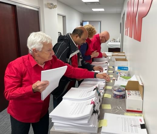 AARPNY's tweet photo. ‘Please do the right thing’: #AARPNY staff & volunteers drop off 6,500 letters to Senate Majority Leader @AndreaSCousins & all senators in Albany from NYers urging them to boost funding for Long Term Care Ombudsman Program #LTCOP by $15M for nursing home residents health & safety https://t.co/OY5jqEBnLG