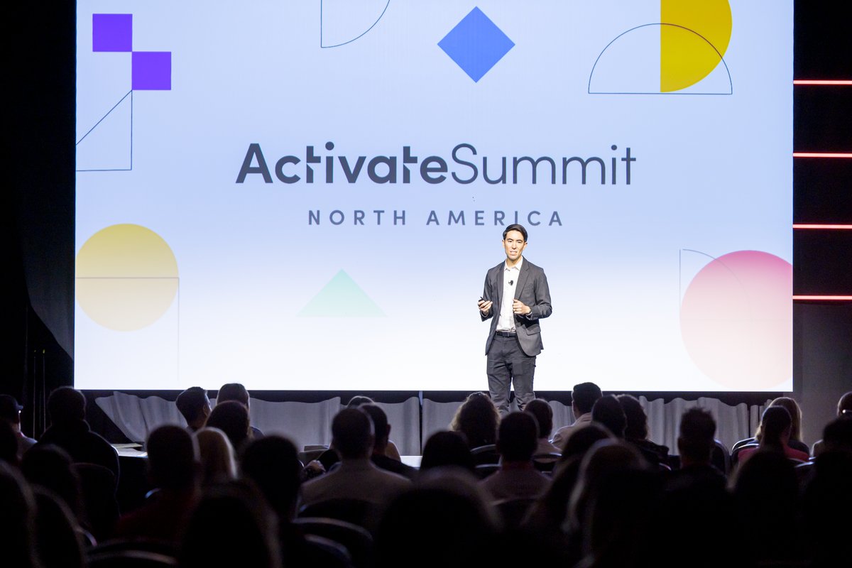 Iterable's tweet photo. What a way to kick things off! Iterable turns 10 years old 🎂, a chat with 4 industry-leading CMOs, and a glimpse into the future of #AI at Iterable? We hope you're as energized for the day as we are! https://t.co/ufiPo0C6yO #Activate23 #Iterable https://t.co/5Qn3mXRw4e