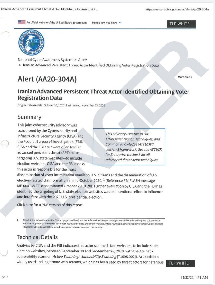 TruthNinja316's tweet photo. So Iran obtained voter registration data in "mid-October, 2020". #MostSecureElectionEver https://t.co/AaMFb70qzE