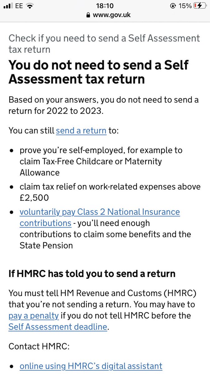Sam_Vincee's tweet photo. @HMRCcustomers Yes it says this so I don’t understand, can you get a colleague to ring me please https://t.co/xl4vA797QW