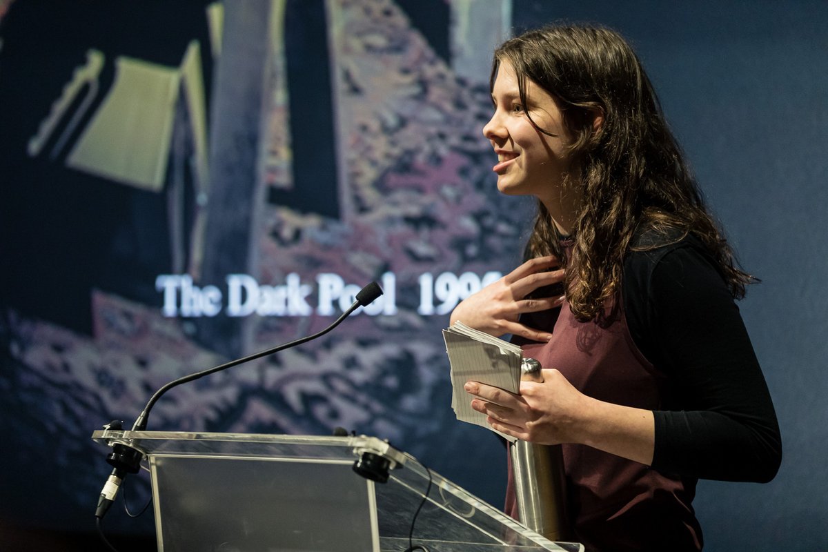 Mary Hare School (@maryhareschool) on Twitter photo We are incredibly proud of Georgie, who WON the <a href="/NationalGallery/">National Gallery</a>'s Articulation Prize. She impressed adjudicator, Dr Gabriele Finaldi, with her talk on Cardiff and Miller's artwork ‘The Dark Pool’. Full story: ow.ly/N2VQ50NLzPo
Photos: <a href="/hydardewachi/">Hydar Dewachi</a> We are incredibly proud of Georgie, who WON the <a href="/NationalGallery/">National Gallery</a>'s Articulation Prize. She impressed adjudicator, Dr Gabriele Finaldi, with her talk on Cardiff and Miller's artwork ‘The Dark Pool’. Full story: ow.ly/N2VQ50NLzPo
Photos: <a href="/hydardewachi/">Hydar Dewachi</a>
