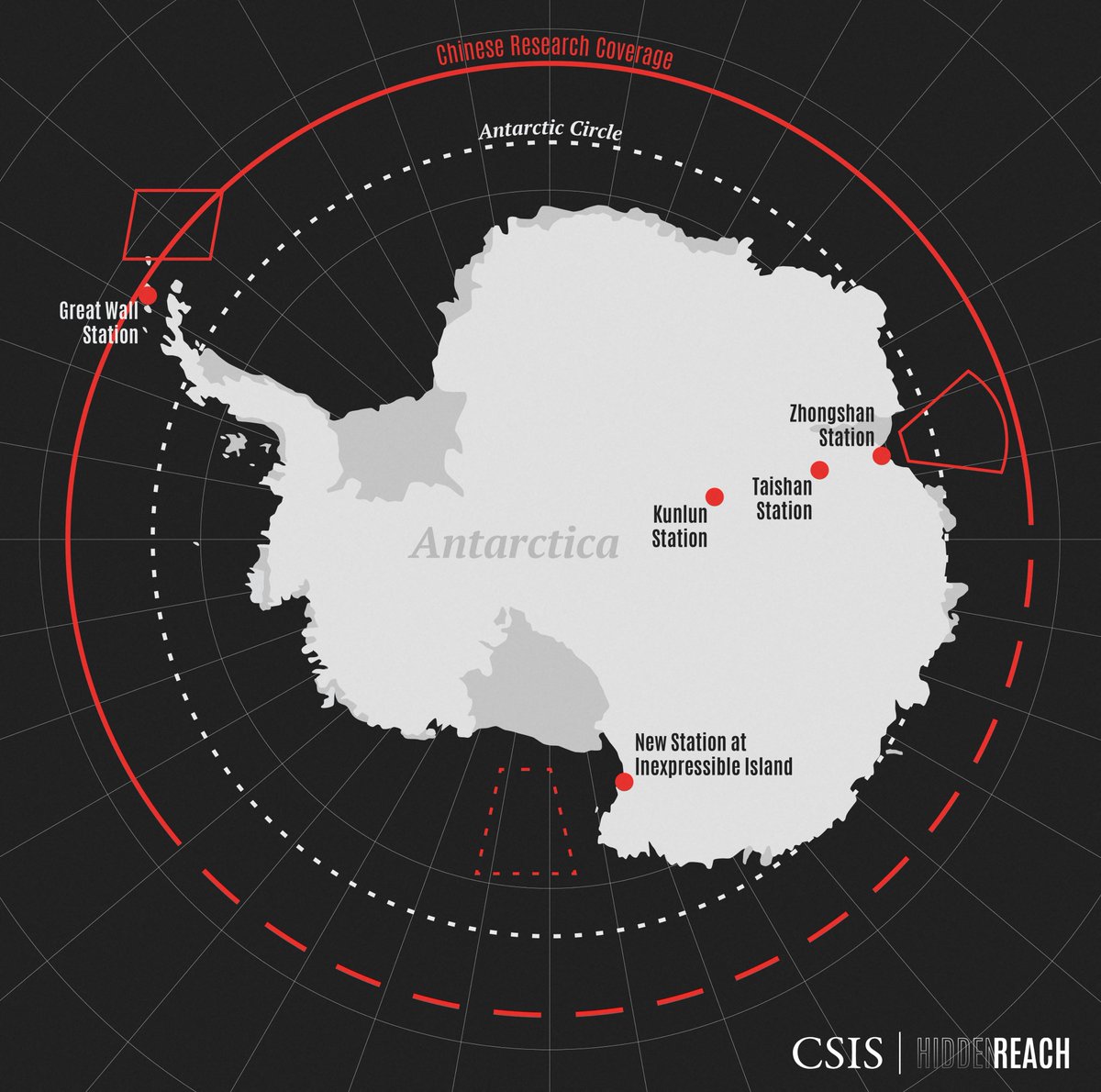 PiQMarkets's tweet photo. 🇨🇳 CHINA RAMPS UP CONSTRUCTION ON NEW ANTARCTIC STATION – REPORT

China is increasing its Antarctic footprint according to new satellite imagery collected by a Washington-based think tank that shows construction has resumed for the first time since 2018 on the country's fifth station in the southern polar region.

CSIS used satellite images taken in January to identify new support facilities, temporary buildings, a helicopter pad, and foundations for a larger main building at the 5,000 square meter (53,820 square feet) station. 

It estimated that construction could be done by 2024.

Read More: https://t.co/3mTh1GKwYh