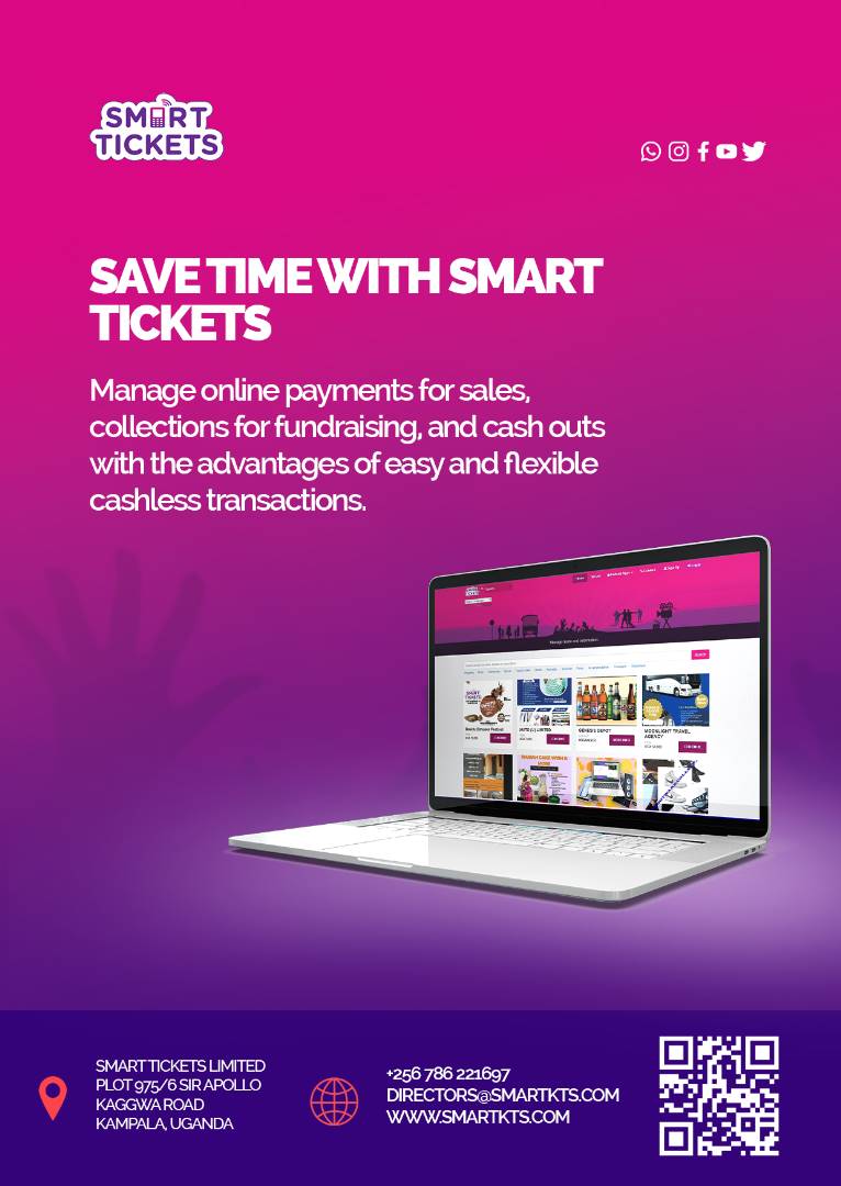 Postdator's tweet image. A ticketing company that offers both online and offline tickets at the lowest rates in town.
Sign up and generate paper tickets for as low as 300/=
Get started simply by clicking smartkts.com/UG

Or Call or WhatsApp @smartkts on +256700643612 for details🔥
#SmartTickets
