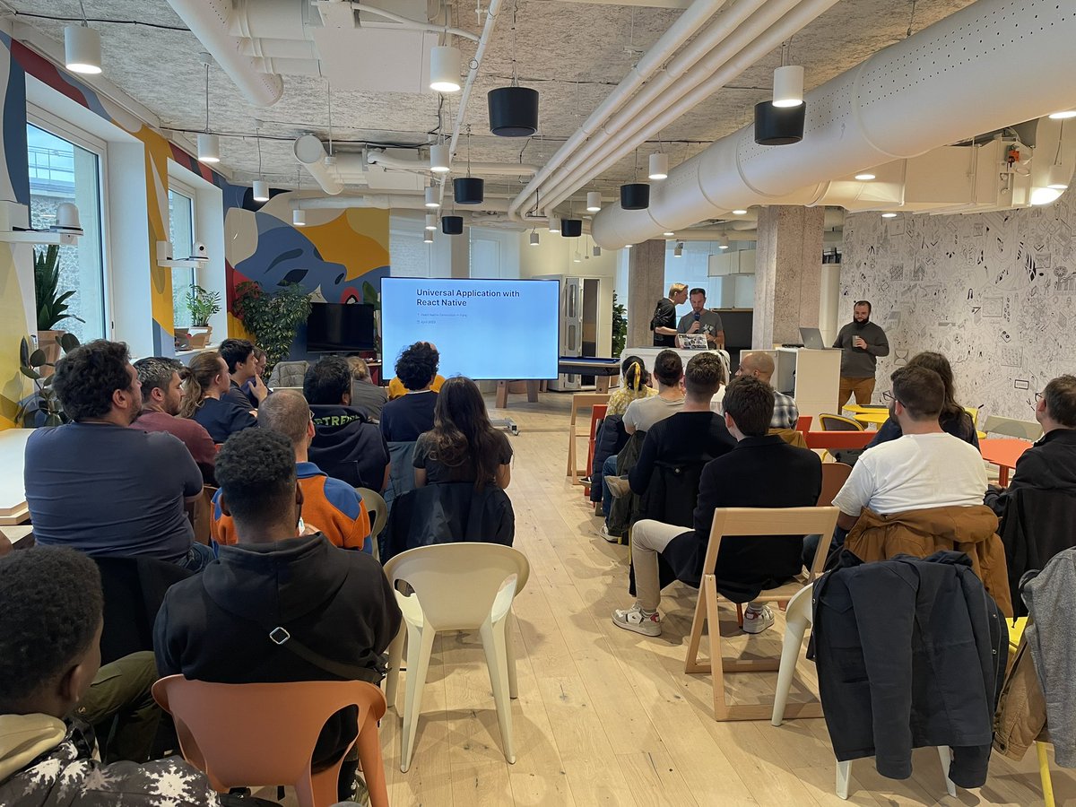 ZTechConnection's tweet image. Le meetup React Native Paris démarre !