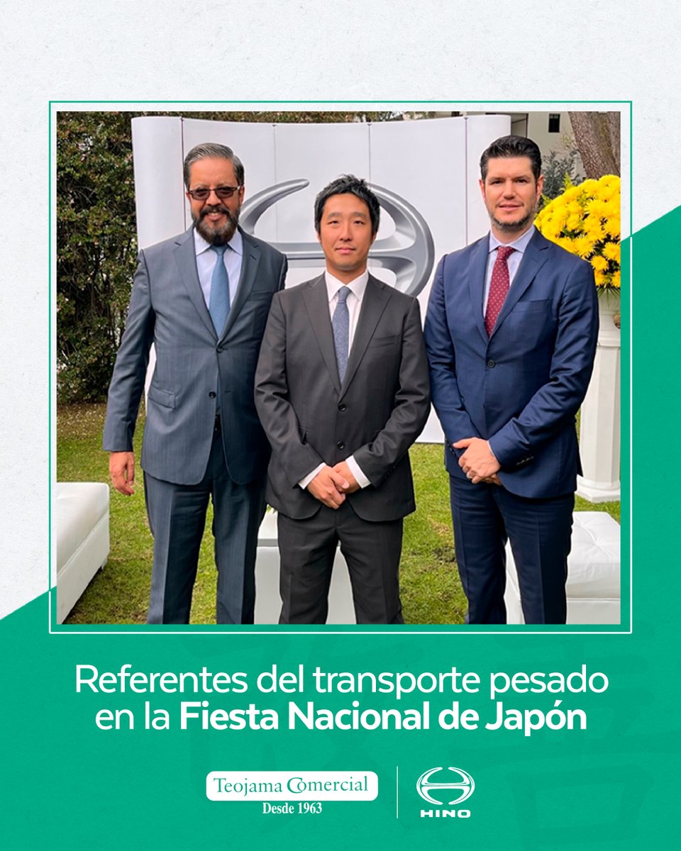 Destacada presencia de Teojama Comercial en la conmemoración del natalicio de su majestad, el Emperador Naruhito en Ecuador. 🇯🇵🙌🏼

Lee la nota completa en nuestro blog ➡️ bit.ly/3odxgZB

#TeojamaComercial #Camiones #Transporte #Japón #Ecuador