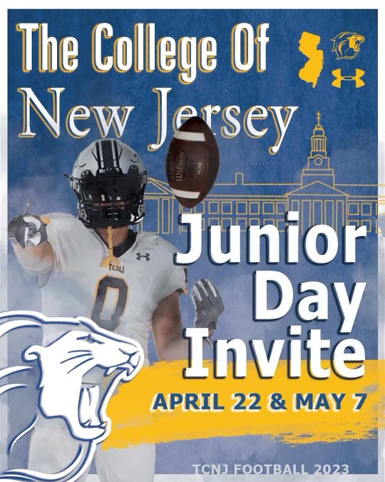 Tyler_Glass_77's tweet photo. Excited to visit @TCNJfootball https://t.co/Uh7yqEbGY9