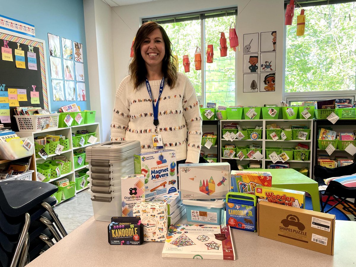 📣 The PTA was excited to deliver these STEM bin materials to <a href="/MrsEdmonds2nd/">Mrs. Edmonds</a>.  Abingdon's 2nd grade students will use these STEM activity bins to help foster creativity &amp; problem-solving.