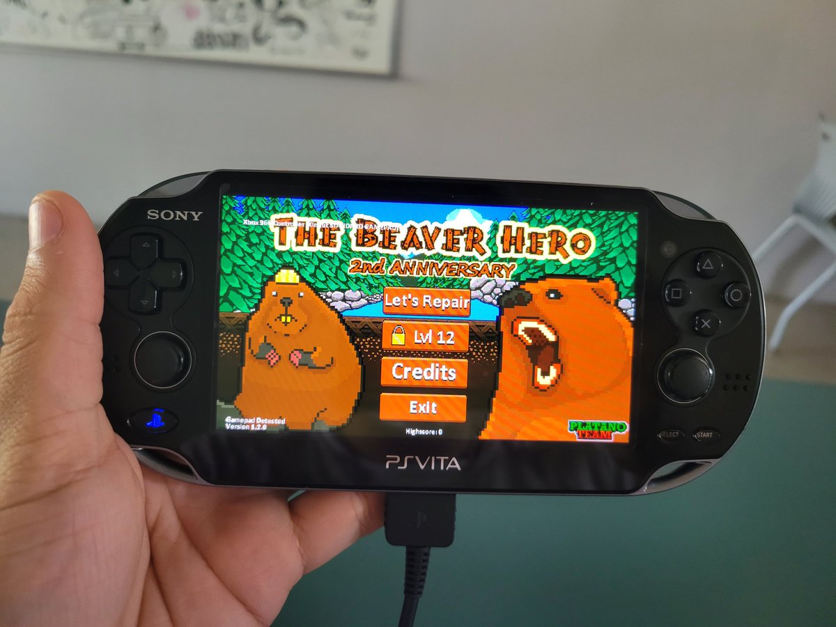 TheBeaverHero's tweet photo. The Beaver Hero running on a PSVITA! 🤯
@PlatanoTeamVG https://t.co/Y8Lfqkt74b