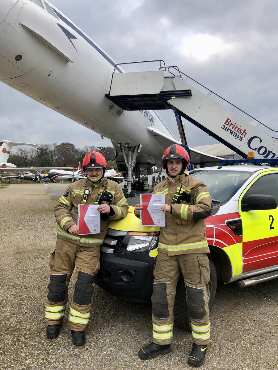 Congratulations goes to our 2 newest Aerodrome Firefighters, after 3 days of practical assessments and written papers, they’ve passed their Aerodrome FF Initial. This is after months of hard work and drill nights. Next stop….BA Initial.