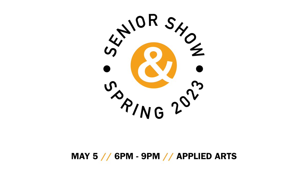 Senior Show is right around the corner! Join us in celebrating the accomplishments of the Art &amp; Design Seniors! 
More info: tiny.cc/SeniorShowSP23