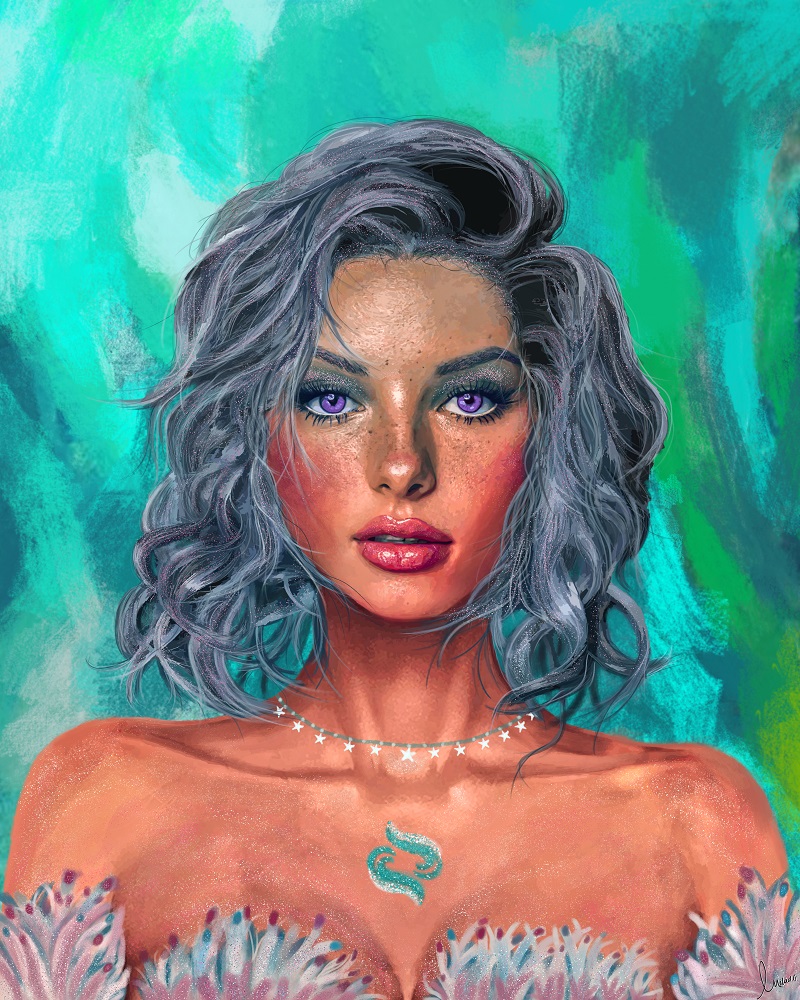 iamiladg's tweet photo. GN #NFTcommunity

"KIARA" 
The Goddess of Ocean🌊🔱✨.

From my 1x1 #NFT Painting collection 
"Limitless Beauty".🌈

Floor: 0.07 #ETH 

Threads🧵...(Details, WIP &amp; Links) https://t.co/KLaJtnm5Mc