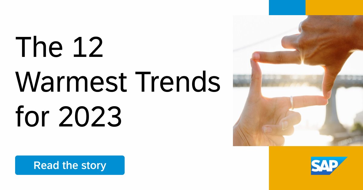 michaelrander's tweet photo. SAP Insights took a look at the top 12 trends which are likely to affect business over the next year or so. Do you agree with these? https://t.co/ziG2SJi4lX