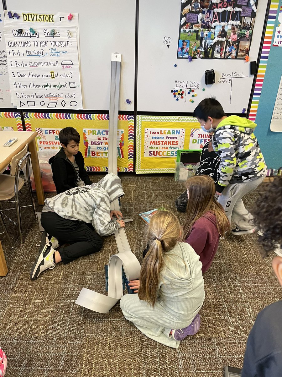 jennymck3's tweet photo. Science Week Day 2: We learned about kinetic and potential energy, then built and tested out the Blu-Traks! @MeadowRidgeRoar @OSD135 https://t.co/Jg5HtKlM7z