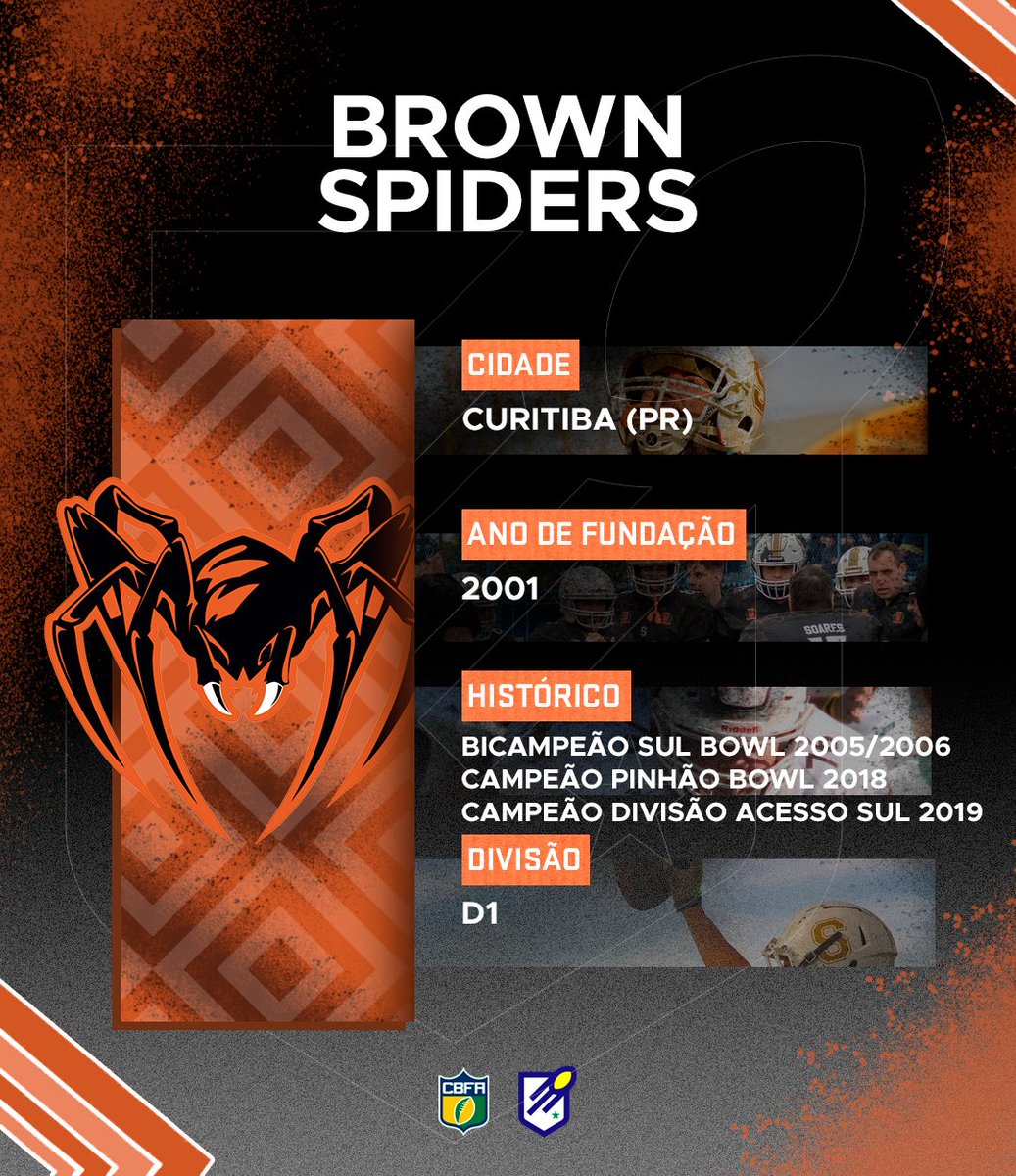 Brown Spiders vem pra brigar pelo título brasileiro! 

#VaiBrown #BrownSpiders
#BrasileirãoFA
#FABr #CBFA