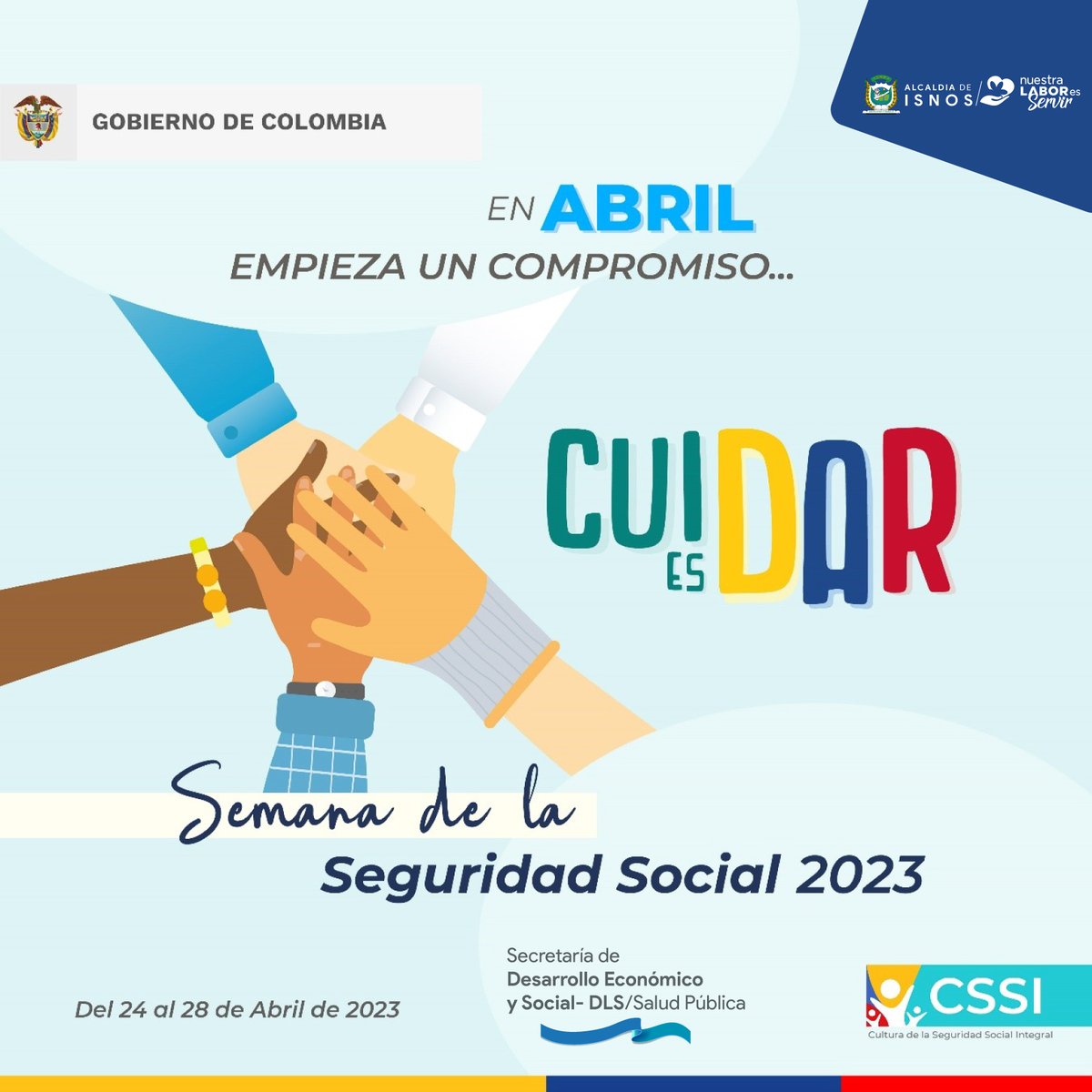 alcaldiadeisnos's tweet photo. #SemanadelaSeguridadSocial|“Para cuidar a otros tengo que saber cómo cuidarme y
cómo cuidar a mi entorno".
 #cuidaresdar  #culturadelaseguridadsocial #Isnos #AlcaldíaDeIsnos https://t.co/Rk3h1eEUvU