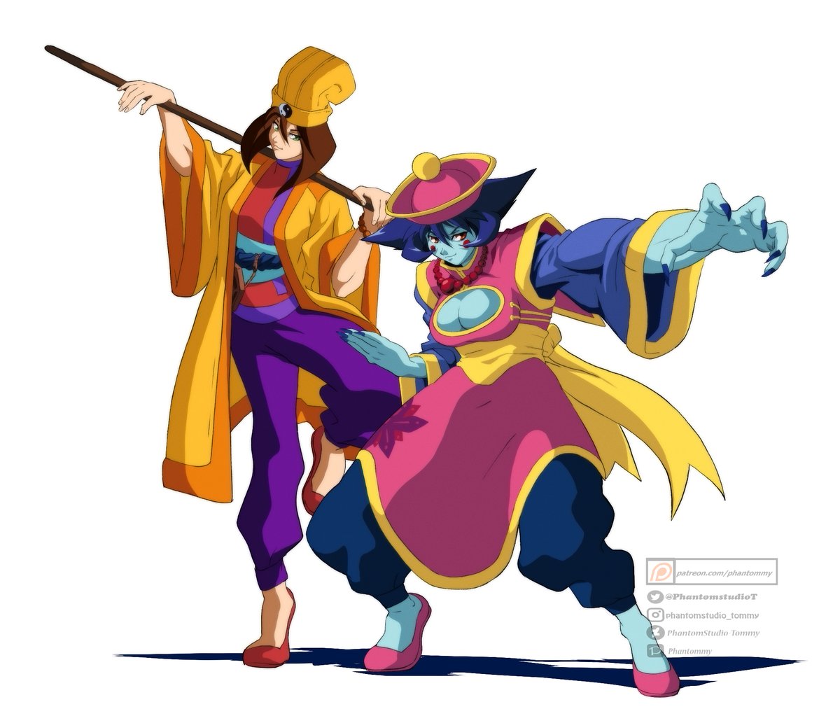 Darkstallkers Hsien ko and Mei Ling requested by @AuraNova26