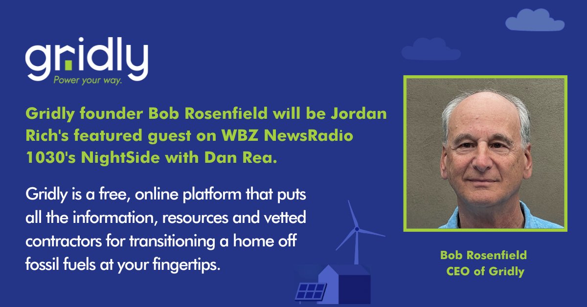 GoGridly's tweet photo. Don’t miss Bob Rosenfield’s interview with Jordan Rich on NightSide with Dan Rea WBZ NewsRadio 1030 — tonight, Tuesday, April 18, 2023 at 9PM.

Link to interview here: https://t.co/j0W1jyhlCv https://t.co/YzSI8zYm4q