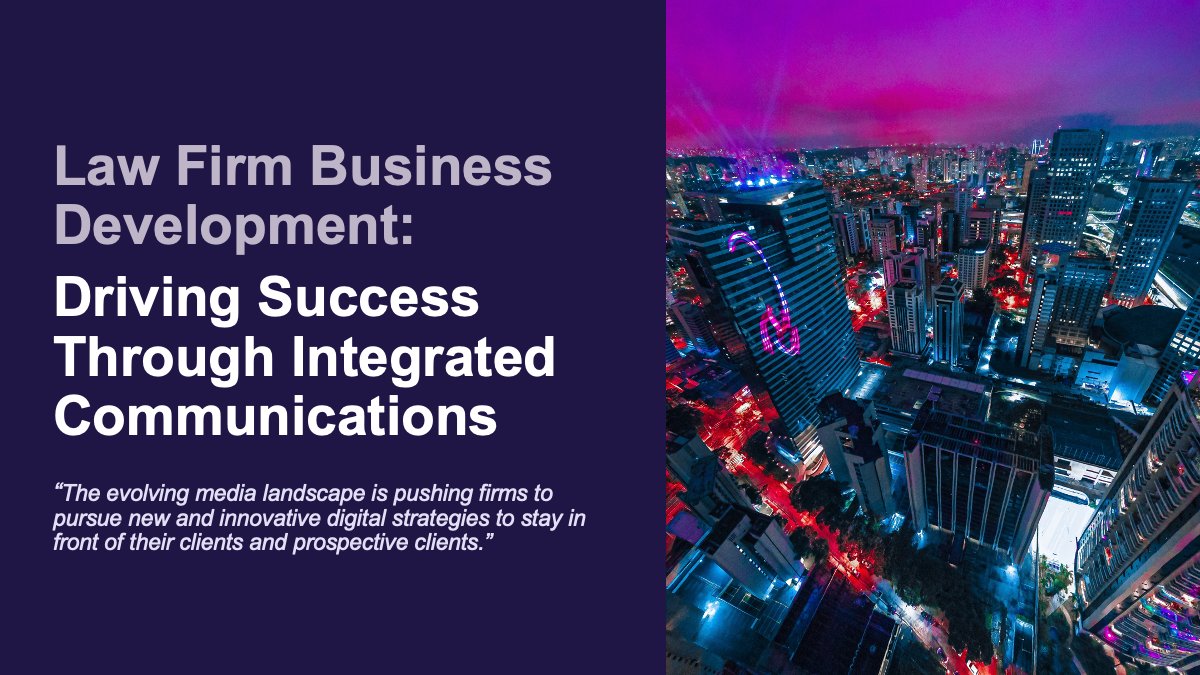 Boost your law firm's growth and stay ahead of the competition with integrated communications strategies. Check out this co-authored piece by expert Peter Ottaviano in the <a href="/NYLawJournal/">New York Law Journal</a>. 

🔗 Read more: lnkd.in/euXuFQSC

#LawFirm #BusinessDevelopment #Communications