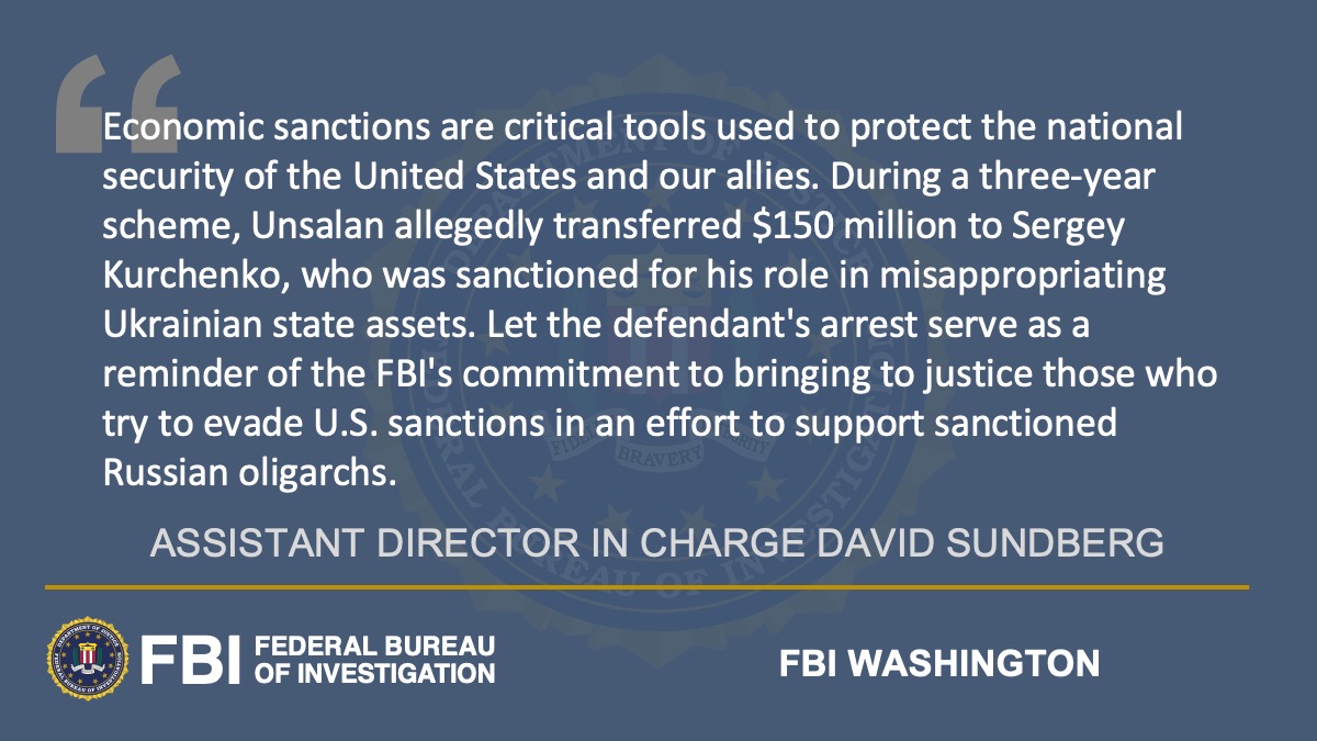 FBIWFO's tweet photo. President of Metalhouse LLC Indicted for Sanctions Evasion and International Money Laundering https://t.co/dgHhpYjAmz

@FBITampa @USAO_MDFL https://t.co/eaqsMPx5B8