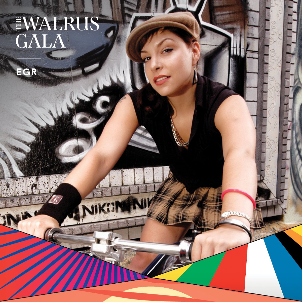 thewalrus's tweet photo. Award-winning visual artist @EGRart combines artistic flair with a deep love for urban culture to explore what it means to find our place in the world. We are honoured to have her painting live at The Walrus Gala as part of our celebration of #WhoWeAreNow. https://t.co/OLE9UyzcyB