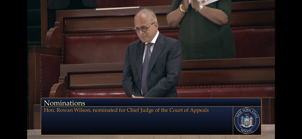 BREAKING: The Senate has confirmed Judge Rowan Wilson for Chief Judge. 

Since August, we have called for a Chief Judge committed to protecting vulnerable people: tenants, incarcerated people, and workers.

This is a victory for New Yorkers and for the #TheCourtNYDeserves.