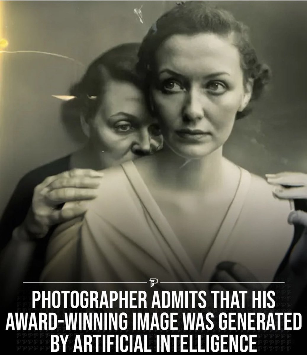 Artist Boris Eldagsen, refused a prestigious photography award after admitting his image was AI generated.