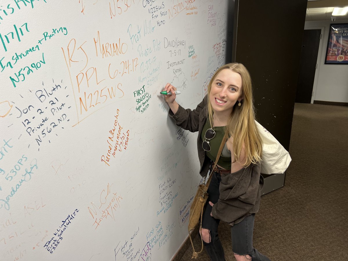 Congratulations to Taylor Benson on achieving a major milestone — her first solo flight! We couldn't be more proud of you - the sky's the limit! ✈️