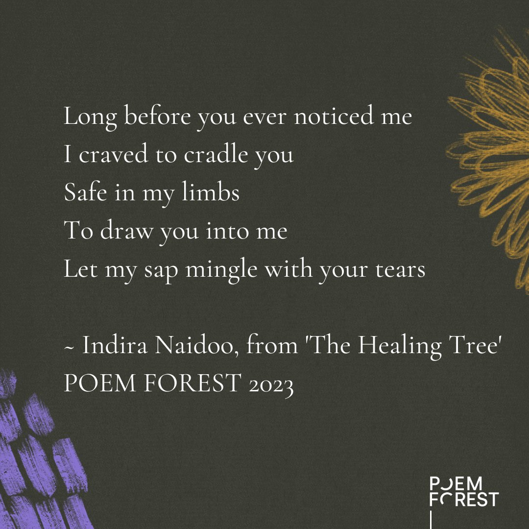 RedRoomPoetry's tweet photo. Enjoy 'The Healing Tree' by award-winning broadcaster, journalist and author of The Space Between The Stars @dearindira, commissioned for #POEMFOREST 2023: https://t.co/QrrTiPt0AD

#Poetry #poem #TheSpaceBetweenTheStars #POEMFOREST #Naturepoetry #SubmissionsOpen https://t.co/ZwsGc0r0b5