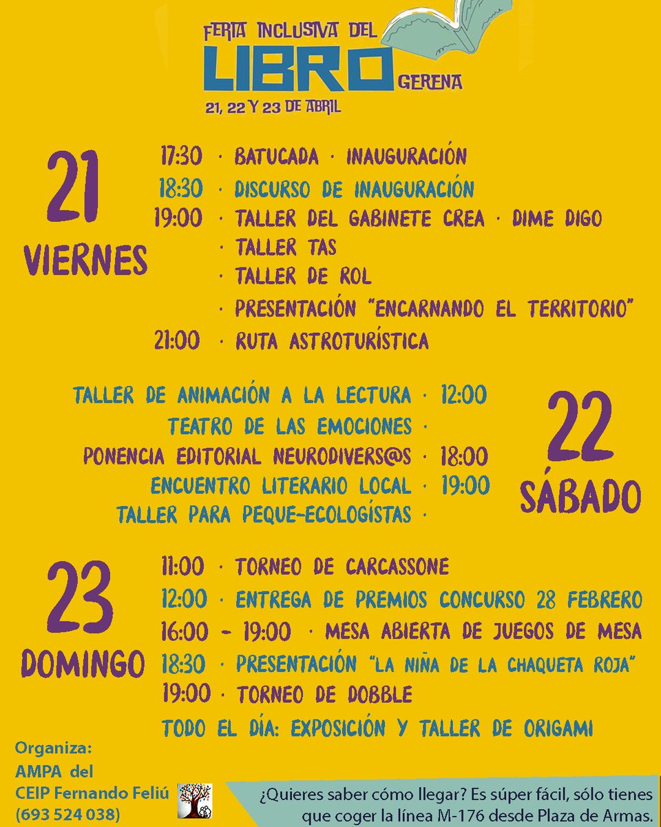 NeuroEditorial's tweet photo. El próximo sábado 22 de abril de 2023 estaremos en Gerena (Sevilla), de 11:00 a 21:00 horas, dentro de los eventos organizados para celebrar la Feria del Libro de la localidad. Desde aquí queremos dar las gracias a María José Casto, presidenta del AMPA del CEIP Fernando Feliú. https://t.co/IcrbTk4DcJ