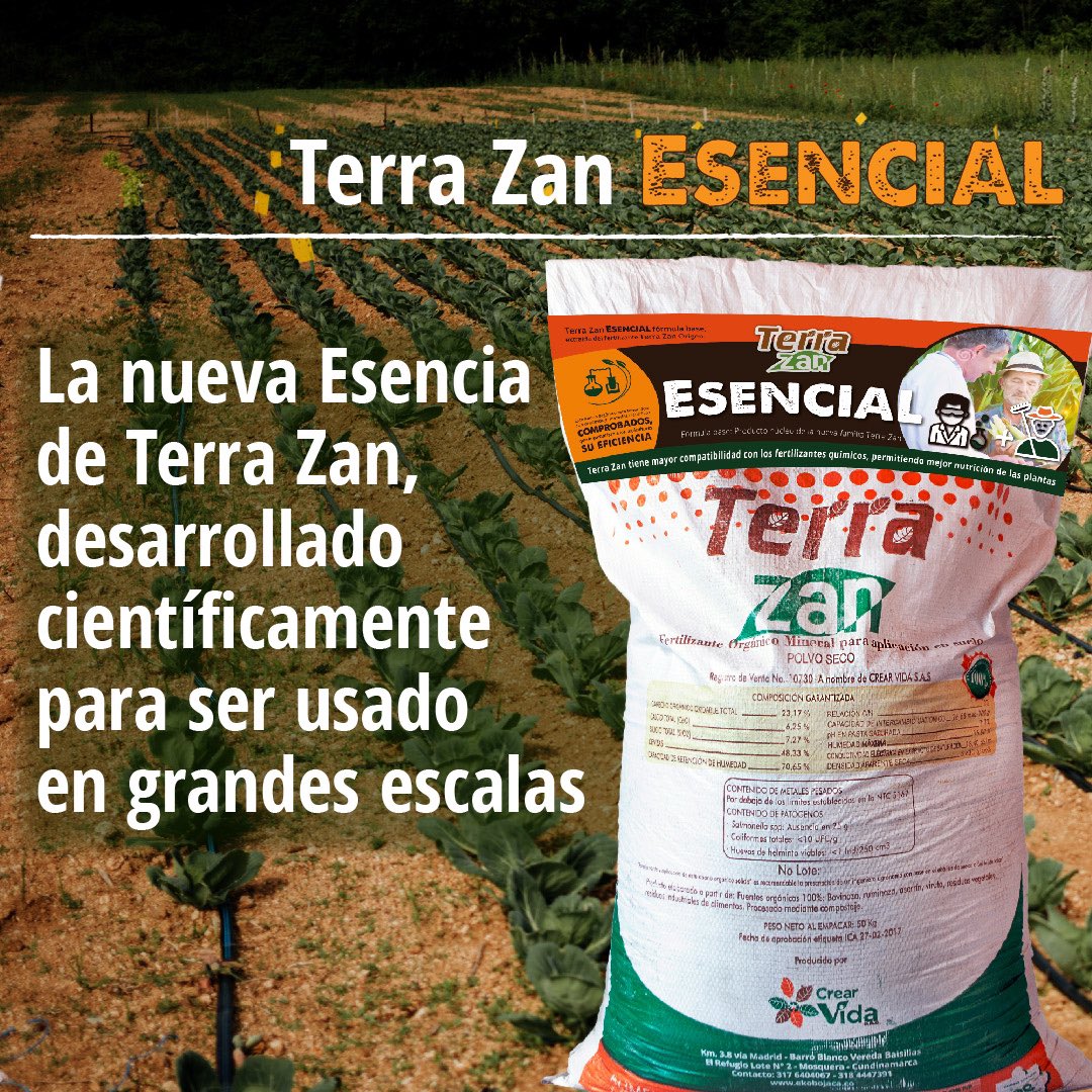 Terra_zan's tweet photo. Terra Zan Origen y Terra Zan Esencial marca un antes y un después en el uso de los abonos orgánicos👩‍🌾✅

Nuestros agrónomos expertos te van a enseñar cómo puedes sacarle el máximo provecho este Jueves 27 de Abril en nuestro webinar gratuito.👏🌾 https://t.co/Xqs5IbwyDL