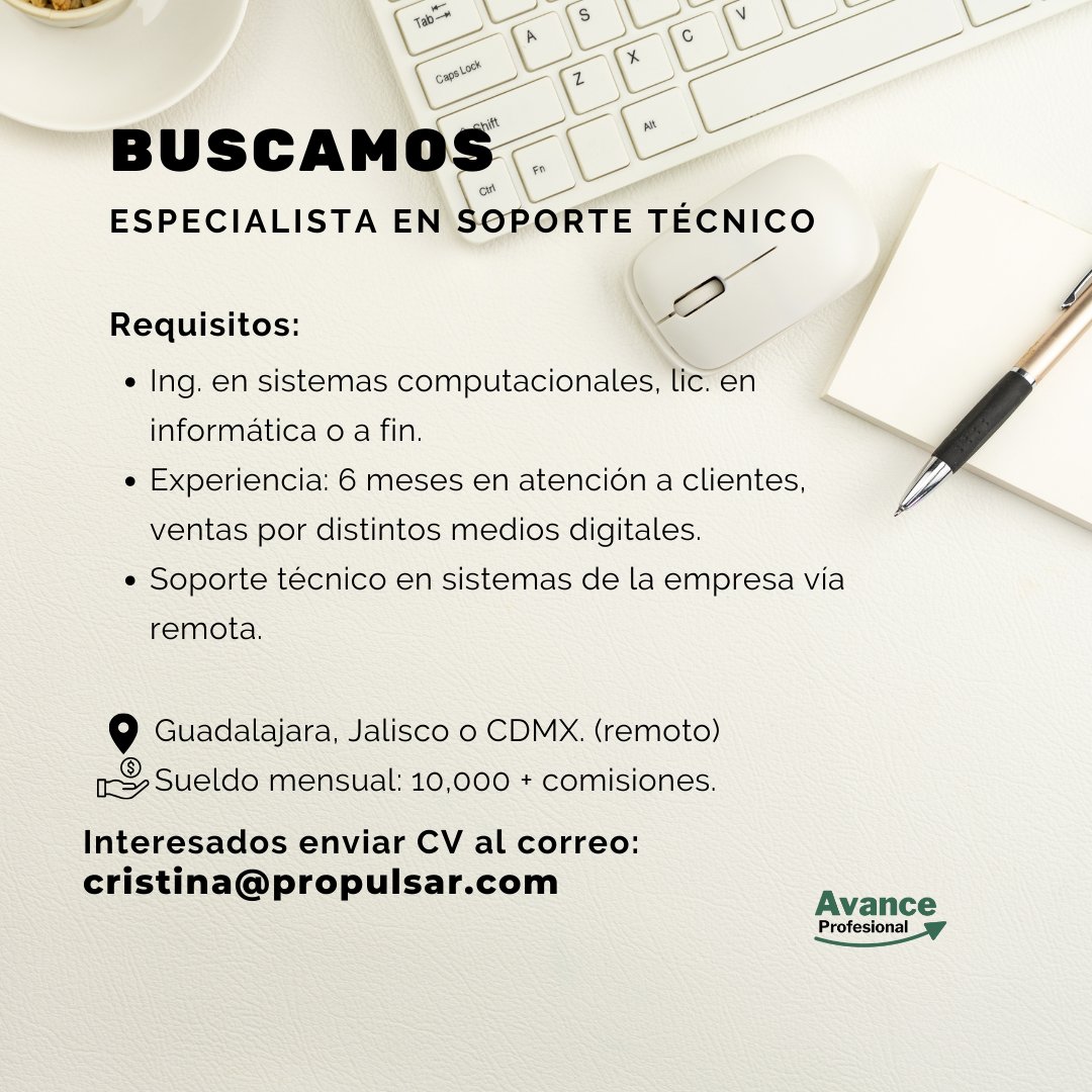 Ana_Cpy's tweet photo. ¿Me ayudarían a compartir, por favor? 🙏
@la_de_rh @LosCazaVacantes @frasalazar @LaBecaria4 @YVacantes https://t.co/9QCUxrbPoY
