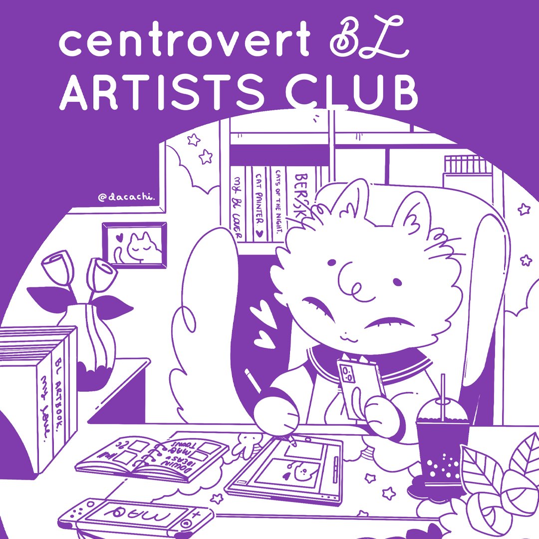 DacachiArt's tweet photo. Which CLUB do you identify with? 🐱💜💙❤️
.
Gigi 💜, Makko 💙 & Fritz ❤️ 🐾~ A little club of Cat Pals, students, amateur artists and... BL Manga lovers 📚 I love them so much! 🐱 Know more here 👉 #blreadersclub
.
#dacachi #bl #boyslove https://t.co/7annunauki